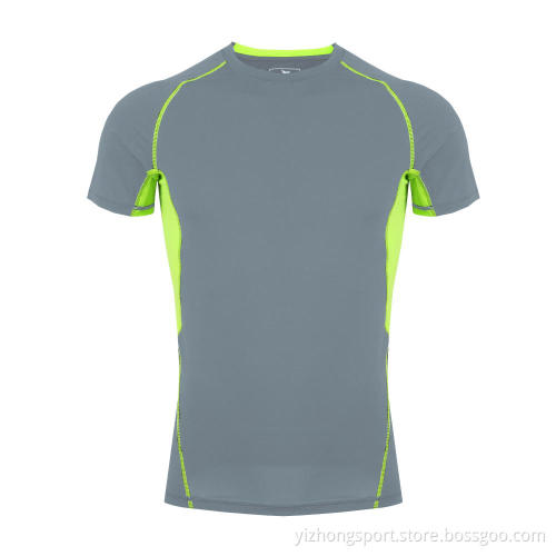Moisture Wicking Dry Fit T-shirt Tight Grey